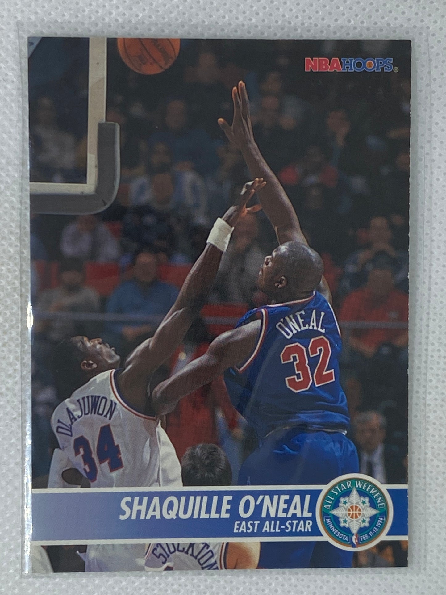 1994-95 NBA Hoops Shaquille O'Neal #231 Orlando Magic HOF w/ Hakeem Olajuwon