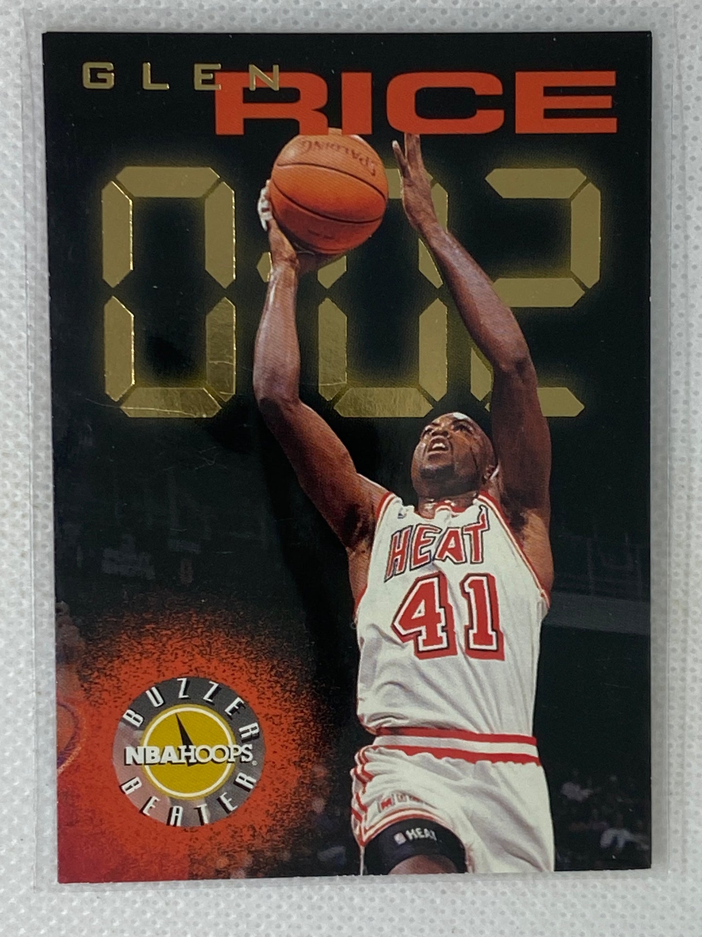 1995-96 NBA Hoops Buzzer Beater Glen Rice #224 Miami Heat SP