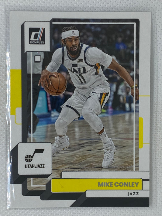 2022-23 Panini Donruss Basketball Base Card Mike Conley #112 Utah Jazz