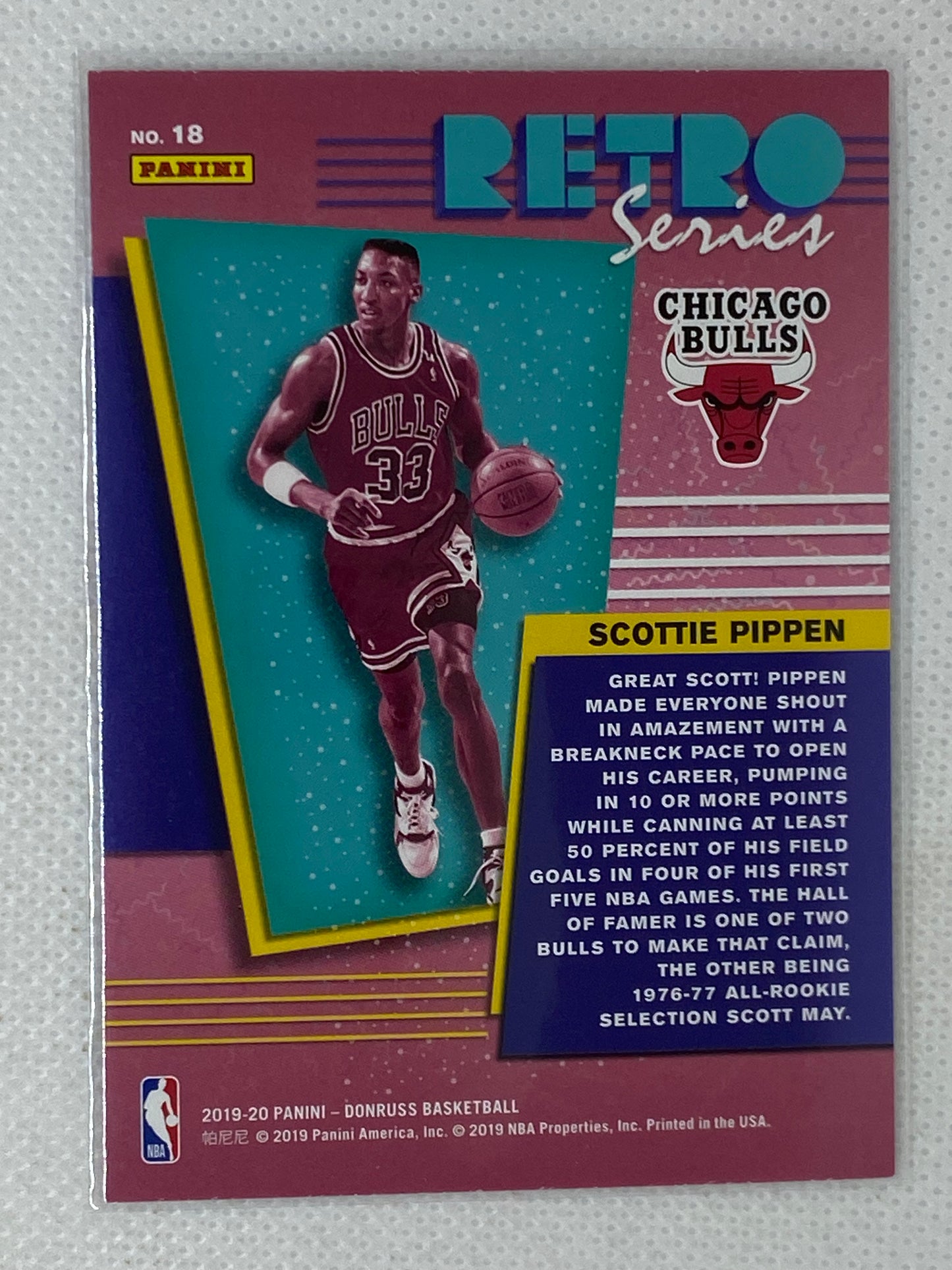 2019-20 Panini Donruss Retro Series Scottie Pippen #18