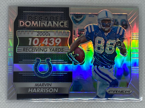 2016 Panini Prizm Decade of Dominance Silver Prizm #12 Marvin Harrison HOF Colts