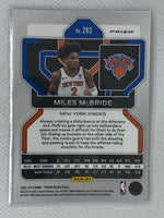 2021-22 Panini Prizm Miles McBride Red White Blue Rookie Prizm #283 NY Knicks