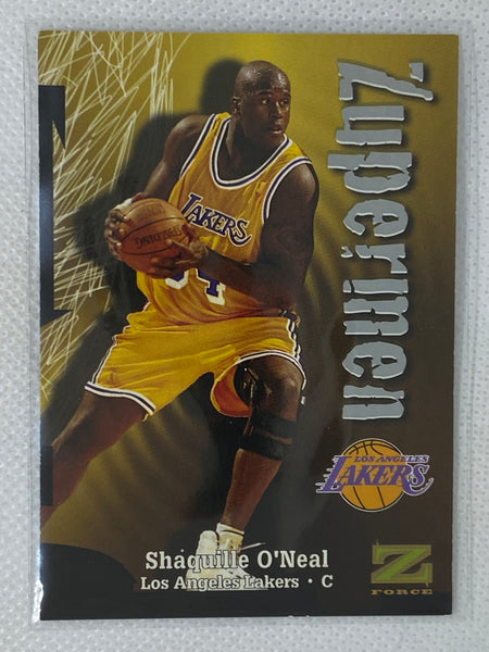 1997-98 Skybox Z-Force ZUPERMAN Shaquille O'Neal #196 Shaq Los Angeles Lakers