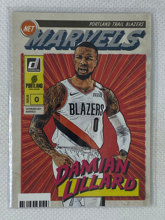 2019-20 Panini Donruss Net Marvels #8 Damian Lillard Portland Trail Blazers