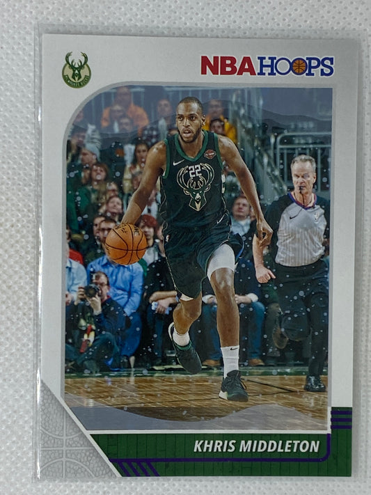 2019-20 NBA Hoops Winter Purple Khris Middleton #14 Milwaukee Bucks