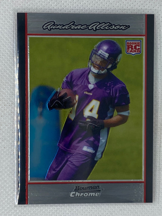 Aundrae Allison Vikings 2007 Bowman Chrome Rookie #BC83