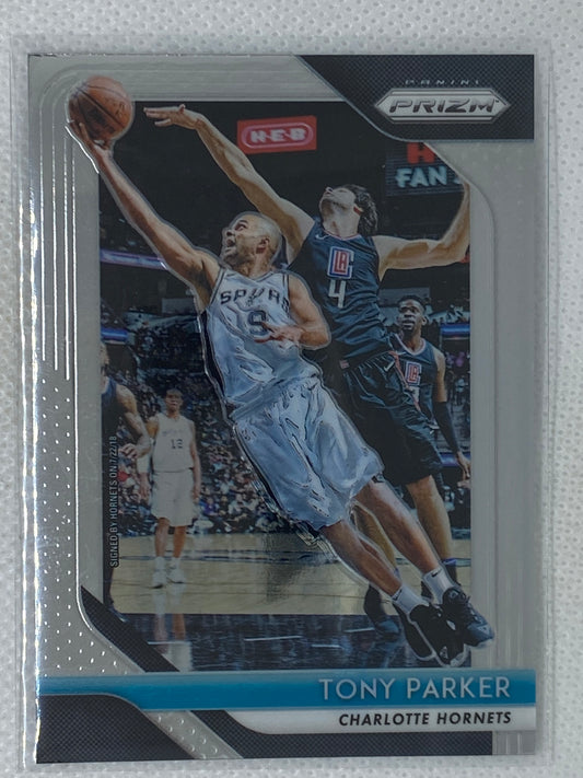 2018-19 Panini Prizm Base #10 Tony Parker Charlotte Hornets