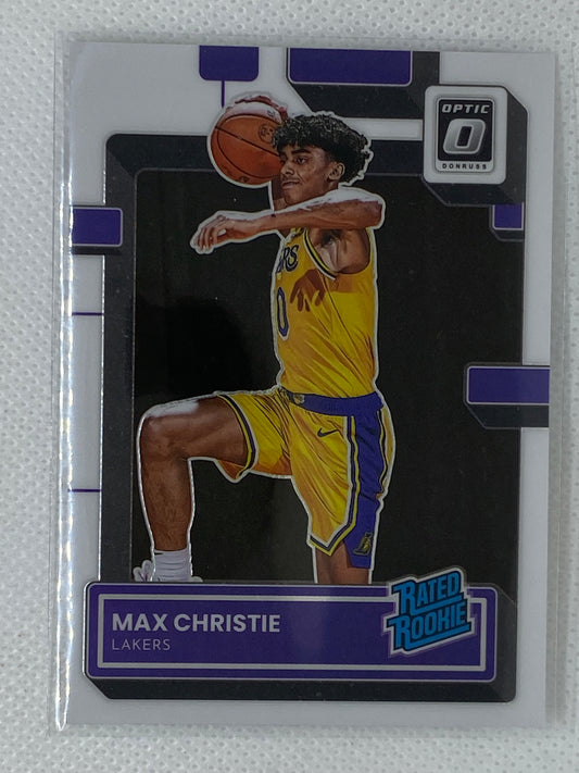 2022-23 Donruss Optic Rated Rookies Base #233 Max Christie - Los Angeles Lakers