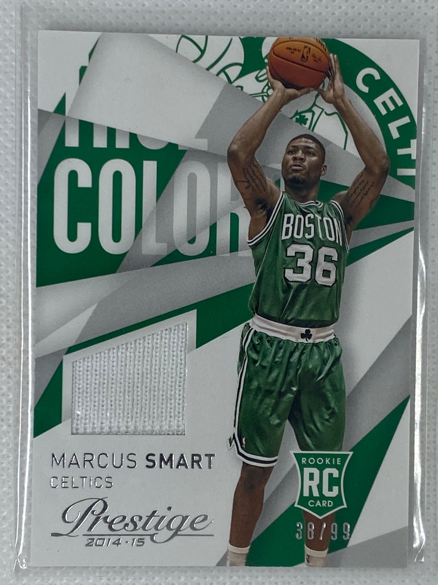 2014-15 Prestige True Colors Materials /99 Marcus Smart Rookie