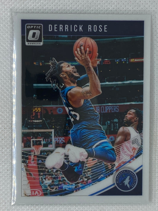 2018-19 Donruss Optic Base #125 Derrick Rose - Minnesota Timberwolves