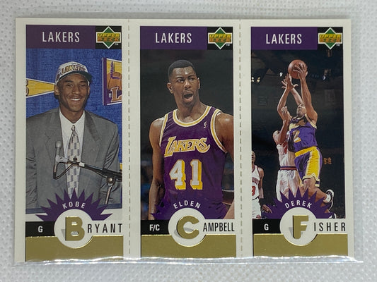 1996-97 Upper Deck Kobe Bryant RC Campbell & Fisher GOLD Basketball Card #L1