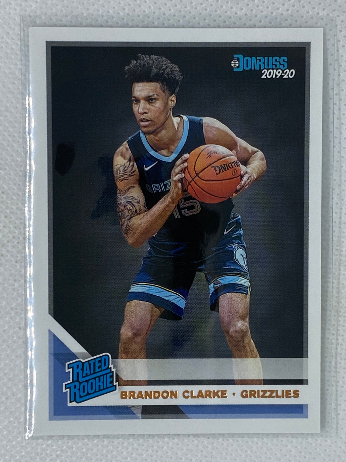 2019 Donruss Rated Rookie RC #220 Brandon Clarke Rookie Memphis Grizzlies