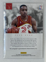 2012-13 Panini Past & Present Elusive Ink Spud Webb #26 Autograph Atlanta Hawks