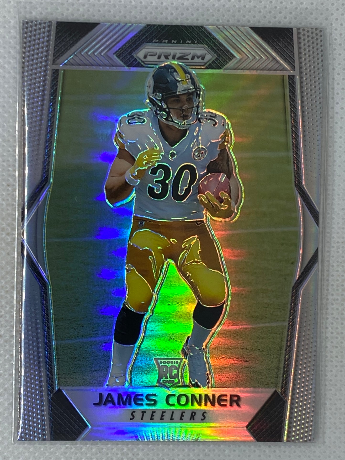 2017 Panini Prizm James Conner Silver Prizm Refractor Rookie RC SP #225