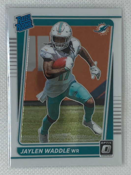 2021 Panini Donruss Optic - Rated Rookie #208 Jaylen Waddle (RC) Dolphins