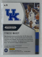 2020-21 Prizm Draft Green Prizm #14 Tyrese Maxey SP RC Rookie Kentucky 76ers