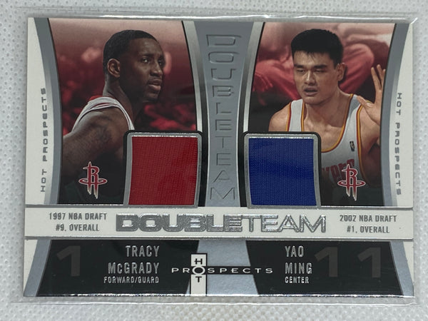 2006-07 Fleer Hot Prospects DoubleTeam /50 Tracy McGrady Yao Ming #DT-MM HOF