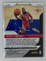 2018-19 Panini Prizm Silver James Harden #34 Houston Rockets