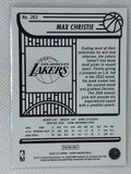 2022-23 Panini NBA Hoops Max Christie Base Rookie RC #262 Los Angeles Lakers