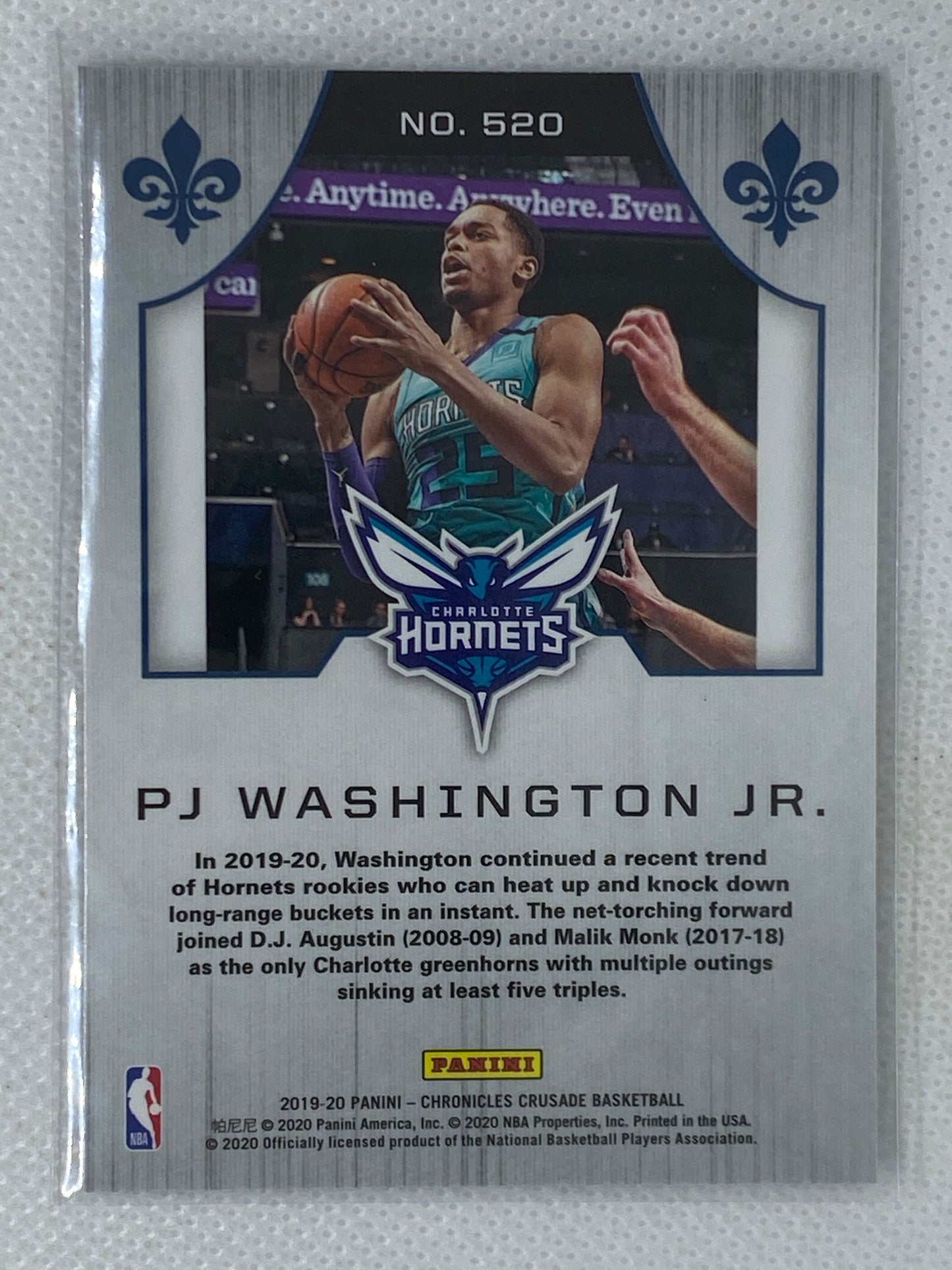 2019-20 Panini Chronicles Crusade PJ Washington #520