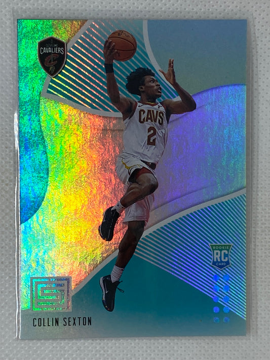 2018-19 Panini Status Rookies 1 Aqua Collin Sexton #124 Rookie RC