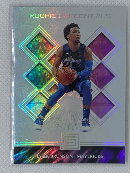 2018-19 Panini Status Rookie Credentials Jalen Brunson #29 Rookie RC