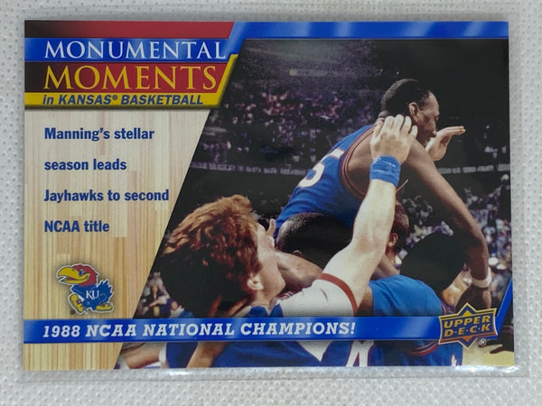 2013 Upper Deck University of Monumental Moments Kansas Jayhawks Danny Manning