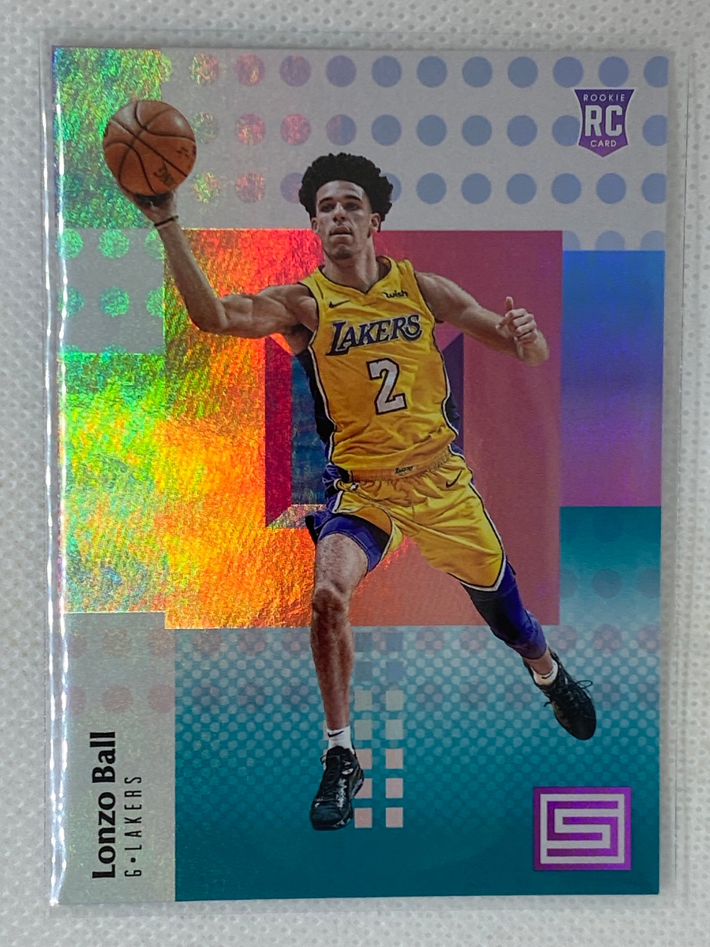 2017-18 Panini Status Rookies Aqua Lonzo Ball #118 Rookie RC