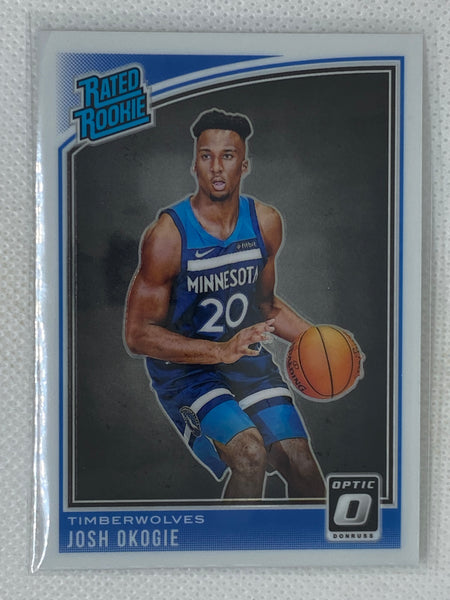 2018-19 Panini Donruss Optic Josh Okogie Rated Rookie #194 Minnesota Timberwolves