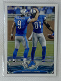 2013 Topps #97 Detroit Lions Leaders Matthew Stafford Calvin Johnson