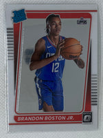 2021-22 Donruss Optic #189 Brandon Boston Jr. RC Rated Rookie Clippers