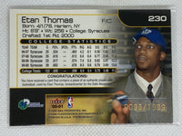 2000-01 Fleer Premium Player Game Used Ball #230 Etan Thomas Dallas Mavericks Rookie
