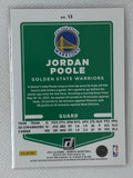 2021-22 Panini Donruss Jordan Poole #13 Orange Laser Golden State Warriors