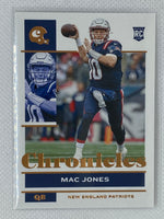 2021 Chronicles Football Mac Jones Rookie RC #80 Bronze Parallel New England Patriots