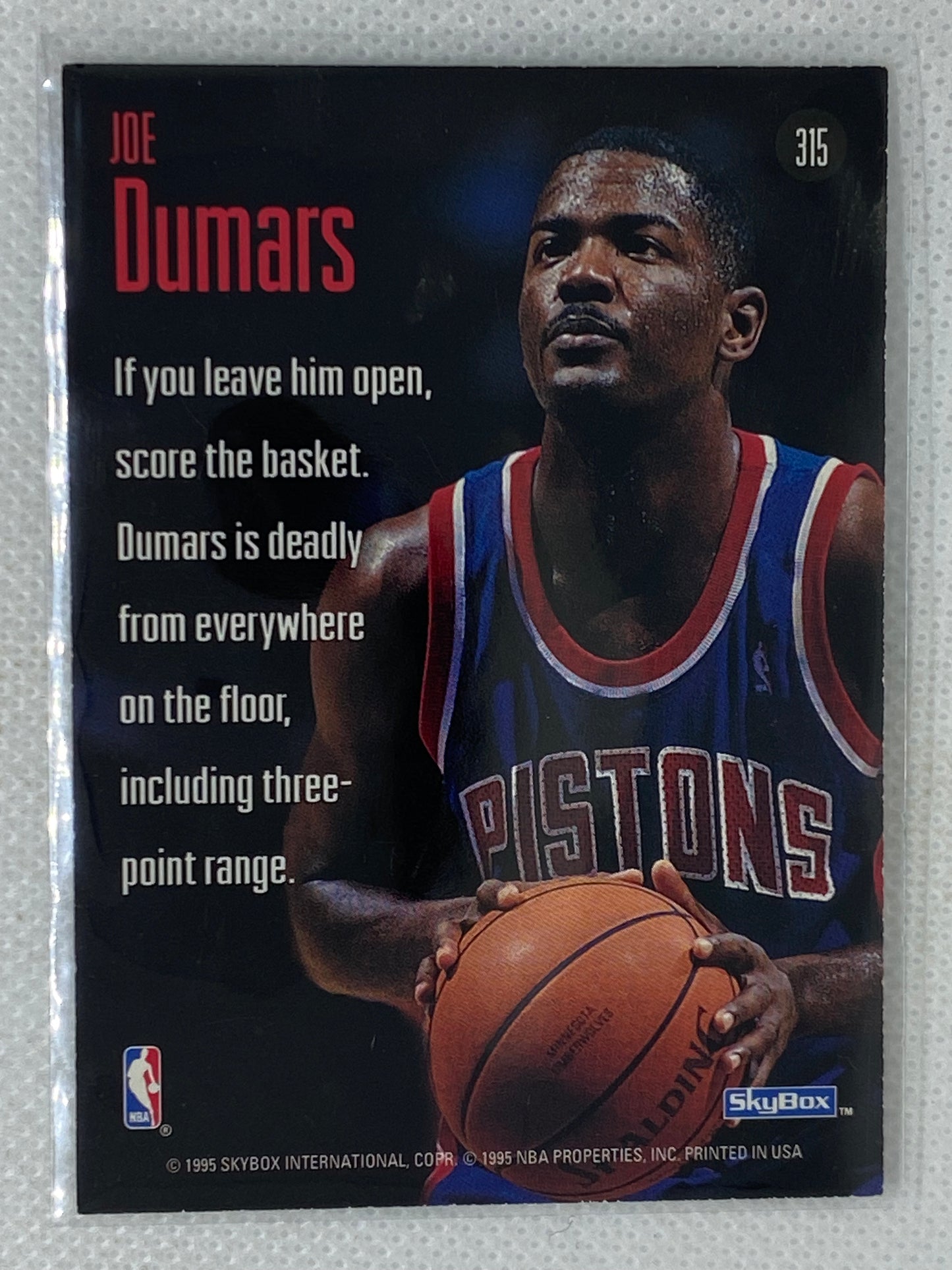 1994 SkyBox Sky Shots #315 Joe Dumars