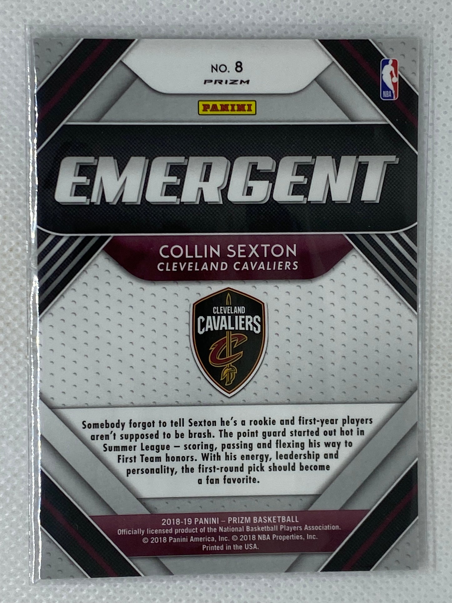 2018-19 Panini Prizm Emergent Collin Sexton Green #8 SSP