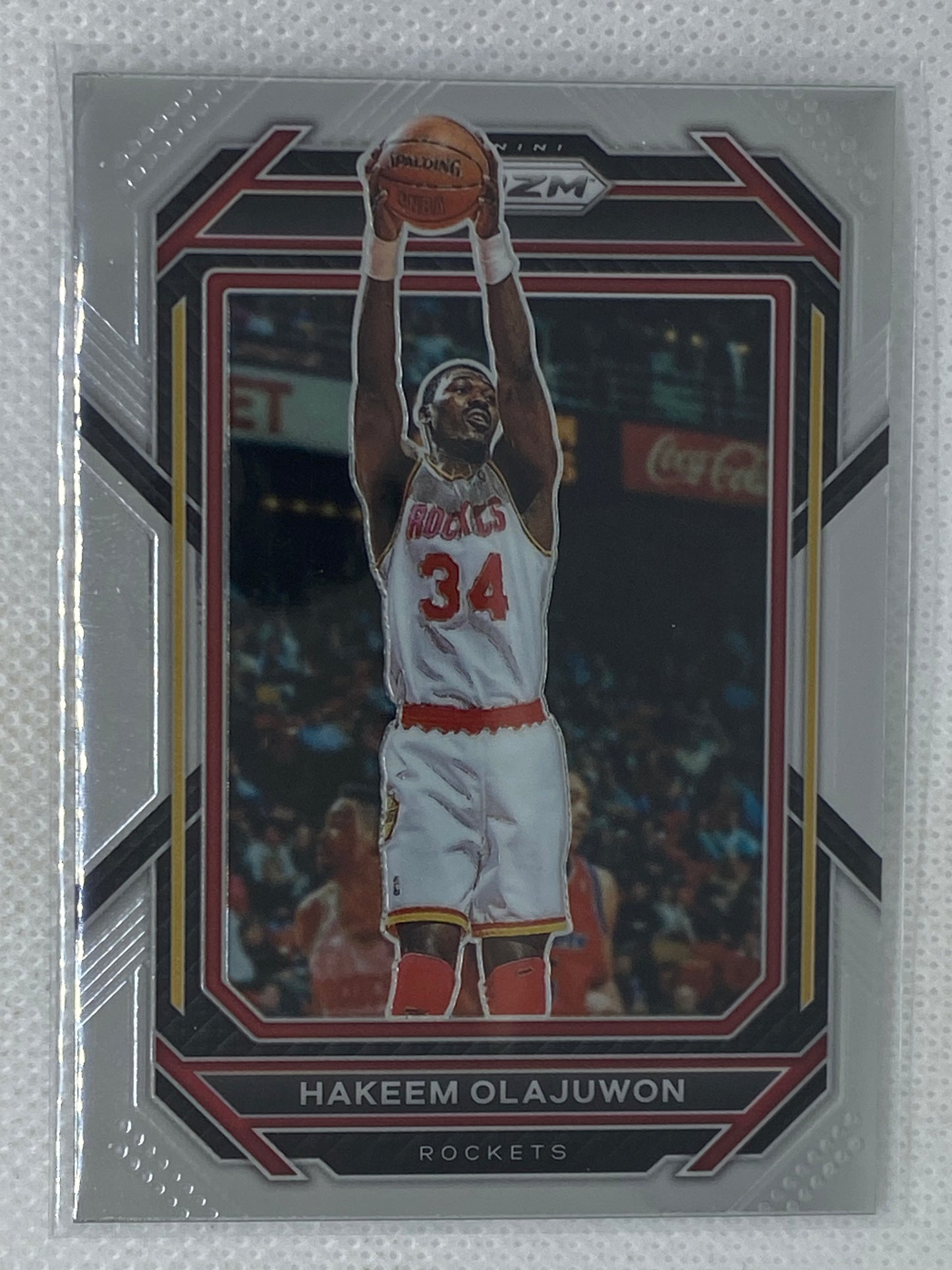 2022-23 Panini Prizm Hakeem Olajuwon #290 Houston Rockets.