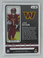 2022 Absolute Football Jahan Dotson Rookie RC Green Foil Washington Commanders #110