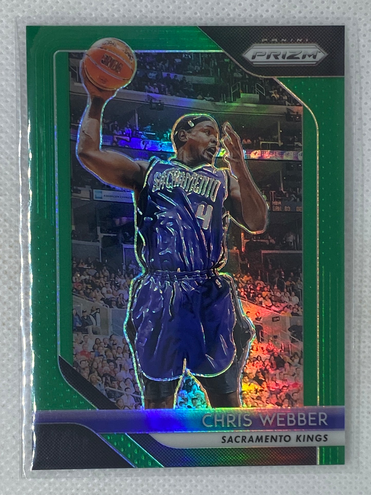 2018-19 Panini Prizm Green #165 Chris Webber Sacramento Kings