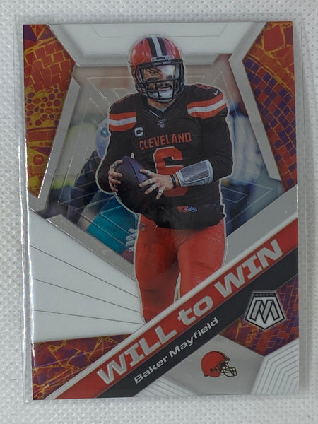 2020 Panini Mosaic Will to Win Baker Mayfield Cleveland Browns #19