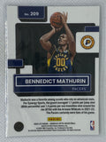 2022-23 Donruss Optic Benedict Mathurin Rated Rookie RC Pacers #209