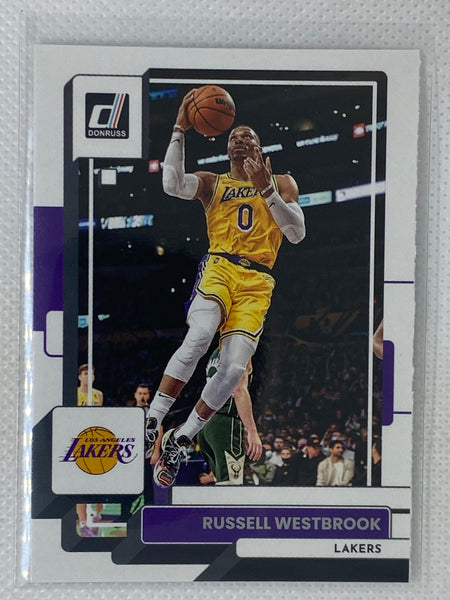 2022-23 Panini Donruss Basketball Russell Westbrook Card #127 Los Angeles Lakers