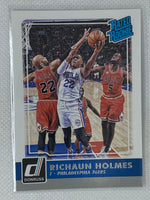 2015-16 Donruss Rated Rookie #222 Richaun Holmes - Philadelphia 76ers