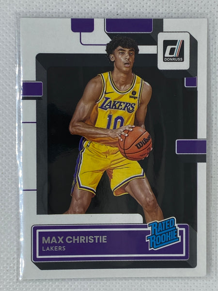 2022-23 Donruss Rated Rookies Base #234 Max Christie - Los Angeles Lakers