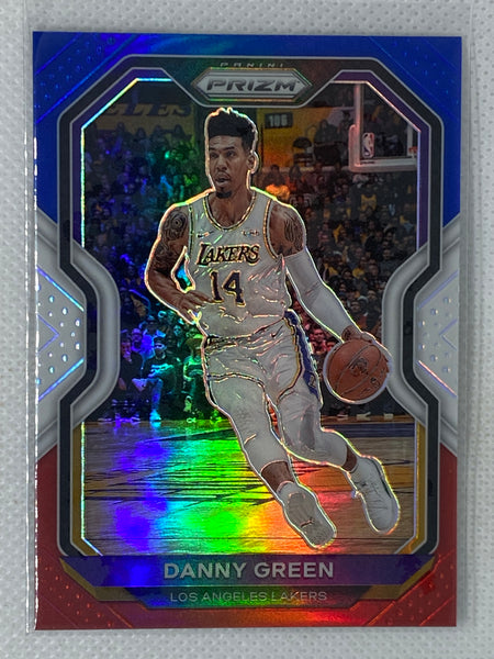 2020-21 Panini Prizm Danny Green #149 Red White Blue Prizm Los Angeles Lakers RWB