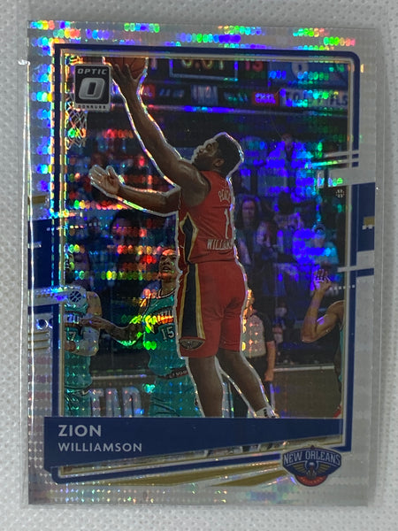 2020-21 Donruss Optic Zion Williamson Silver Pulsar Prizm #40 New Orleans Pelicans