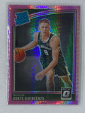 2018 Panini Donruss Optic Rated Pink Hyper Prizm Donte DiVincenzo #164 Rookie RC