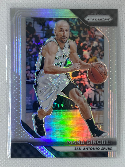 2018-19 Panini Prizm Silver Prizm #281 Manu Ginobili San Antonio Spurs