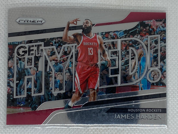 2018-19 Panini Prizm James Harden Get Hyped Houston Rockets #7