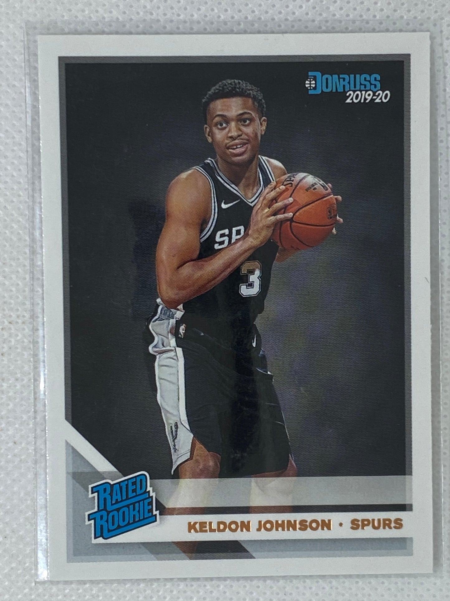 2019-20 Panini Donruss Basketball Keldon Johnson Rated Rookie Card #227